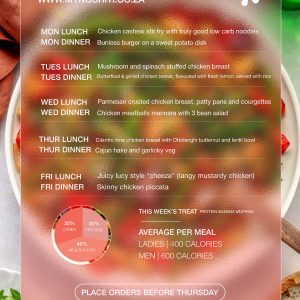 Nouriti Menu Week 13  | 23 March - 29 March